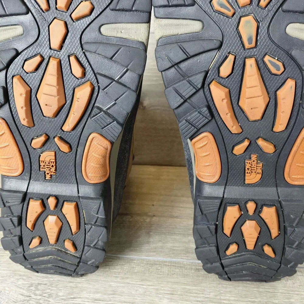 The North Face Chilkat Brown Leather Waterproof Insulated Snow Boots Men Size 12